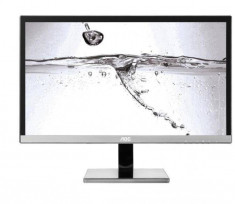 Monitor LED AOC U2477PWQ, 23.6&amp;quot;, 4ms, 16:9, UltraHD, D-Sub, DVI, HDMI, DisplayPort, Negru foto