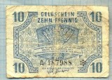 A1873 BANCNOTA NOTGELD - GERMANIA- 10 PFENNIG -1947 -SERIA 187988-starea se vede