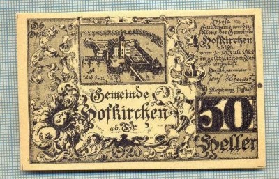 A1902 BANCNOTA NOTGELD- AUSTRIA-50 HELLER - 1921 -SERIA FARA -starea se vede foto