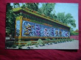 Ilustrata China -Basorelief Fresca Dragon -cu reclama pe spate