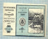 A1947 BANCNOTA NOTGELD- AUSTRIA-50 HELLER -1920-SERIA FARA-starea care se vede