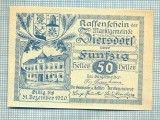 A1950 BANCNOTA NOTGELD- AUSTRIA-50 HELLER -1920-SERIA FARA-starea care se vede