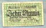 A1883 BANCNOTA NOTGELD- GERMANIA-10 PFENNIG- 1920 -SERIA 284069 -starea se vede