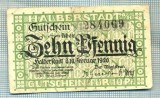 A1883 BANCNOTA NOTGELD- GERMANIA-10 PFENNIG- 1920 -SERIA 284069 -starea se vede