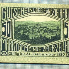 A1954 BANCNOTA NOTGELD- AUSTRIA-50 HELLER -1920-SERIA FARA-starea care se vede