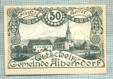 A1999 BANCNOTA NOTGELD- AUSTRIA-50 HELLER -1920-SERIA FARA-starea care se vede