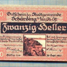 A1948 BANCNOTA NOTGELD- AUSTRIA-20 HELLER -1920-SERIA FARA-starea care se vede