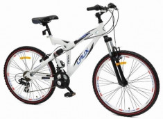 Bicicleta Mountain Bike 26&amp;quot; din aluminiu cu suspensii si jante duble Best Laux LMS2629 foto