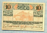 A1953 BANCNOTA NOTGELD- AUSTRIA-10 HELLER -1920-SERIA FARA-starea care se vede