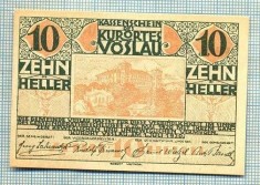 A1953 BANCNOTA NOTGELD- AUSTRIA-10 HELLER -1920-SERIA FARA-starea care se vede
