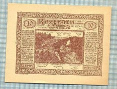 A1897 BANCNOTA NOTGELD- AUSTRIA-10 HELLER - 1920 -SERIA FARA -starea se vede