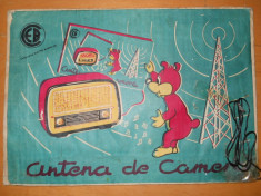 ANTENA DE CAMERA VINTAGE &amp;quot; ELECTRO BOBINAJUL &amp;quot; PTR APARAT RADIO VECHI foto