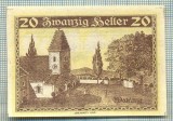 A1966 BANCNOTA NOTGELD- AUSTRIA-20 HELLER -1920-SERIA FARA-starea care se vede