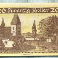 A1966 BANCNOTA NOTGELD- AUSTRIA-20 HELLER -1920-SERIA FARA-starea care se vede