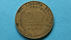 FRANTA 20 CENTIMES 1964 foto