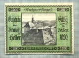 A1962 BANCNOTA NOTGELD- AUSTRIA-20 HELLER -1920-SERIA FARA-starea care se vede