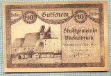 A2077 BANCNOTA NOTGELD- AUSTRIA 10 HELLER -1920-SERIA FARA-starea care se vede