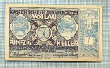 A2082 BANCNOTA NOTGELD- AUSTRIA 50 HELLER -1920-SERIA FARA-starea care se vede