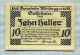 A2148 BANCNOTA NOTGELD- AUSTRIA 10 HELLER -1920-SERIA FARA-starea care se vede