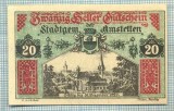 A2043 BANCNOTA NOTGELD- AUSTRIA-20 HELLER -1920-SERIA FARA-starea care se vede