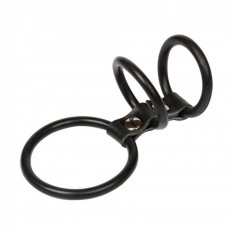 Cockring Inel Penis Bondage Erectie Puternica Piele Reglabil BDSM 3 Rings foto