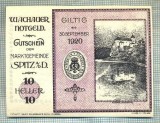 A2051 BANCNOTA NOTGELD- AUSTRIA-10 HELLER -1920-SERIA FARA-starea care se vede