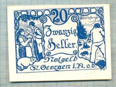 A2048 BANCNOTA NOTGELD- AUSTRIA-20 HELLER -1920-SERIA FARA-starea care se vede foto