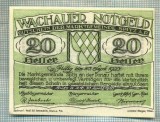 A2102 BANCNOTA NOTGELD- AUSTRIA 20 HELLER -1920-SERIA FARA-starea care se vede