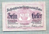 A2065 BANCNOTA NOTGELD- AUSTRIA 10 HELLER -1920-SERIA FARA-starea care se vede