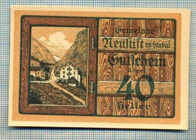 A2008 BANCNOTA NOTGELD- AUSTRIA-40 HELLER -1920-SERIA FARA-starea care se vede foto