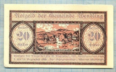 A2027 BANCNOTA NOTGELD- AUSTRIA-20 HELLER -1920-SERIA FARA-starea care se vede foto