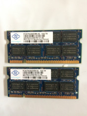 Kit Placute memorie ram laptop 2x 2gb DDR2 Nanya 800Mhz PC2-6400s-666-13-F1 foto