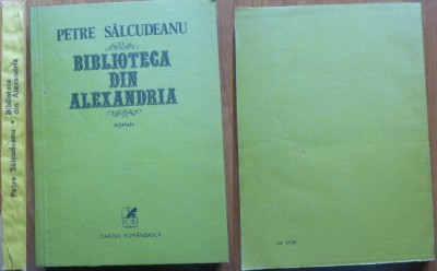 Salcudeanu , Biblioteca din Alexandria , 1980 , cu autograf catre Andrei Blaier foto