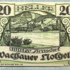 A2020 BANCNOTA NOTGELD- AUSTRIA-20 HELLER -1920-SERIA FARA-starea care se vede