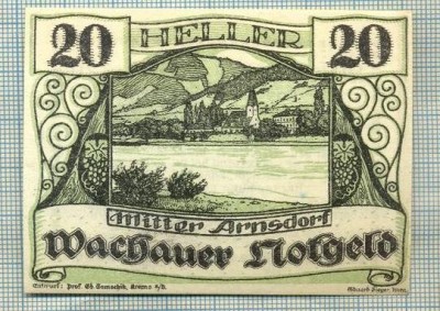 A2020 BANCNOTA NOTGELD- AUSTRIA-20 HELLER -1920-SERIA FARA-starea care se vede foto