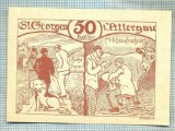 A2068 BANCNOTA NOTGELD- AUSTRIA 50 HELLER -1920-SERIA FARA-starea care se vede