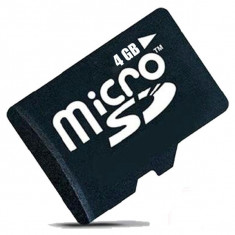 Card de memorie MicroSD 4GB, Class 10, Negru foto