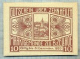 A2129 BANCNOTA NOTGELD- AUSTRIA 10 HELLER -1920-SERIA FARA-starea care se vede