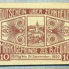 A2129 BANCNOTA NOTGELD- AUSTRIA 10 HELLER -1920-SERIA FARA-starea care se vede