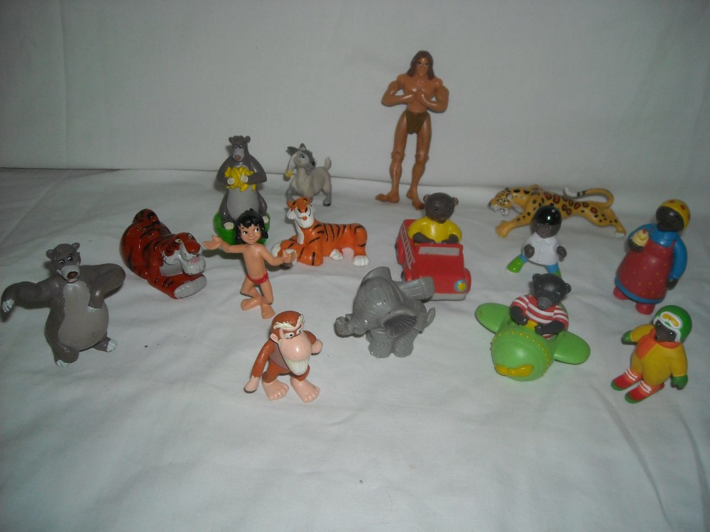 Disney - 15 figurine - Cartea junglei, Ursuletul Brun, Tarzan | arhiva  Okazii.ro