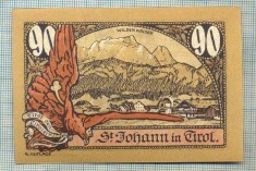 A2054 BANCNOTA NOTGELD- AUSTRIA-90 HELLER -1921-SERIA FARA-starea care se vede