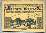 A2130 BANCNOTA NOTGELD- AUSTRIA 50 HELLER -1921-SERIA FARA-starea care se vede