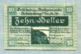 A2151 BANCNOTA NOTGELD- AUSTRIA 10 HELLER -1920-SERIA FARA-starea care se vede