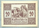 A2124 BANCNOTA NOTGELD- AUSTRIA 20 HELLER -1920-SERIA FARA-starea care se vede