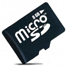 Card de memorie MicroSD 8GB, Class 10, Negru foto