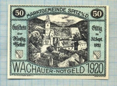 A2015 BANCNOTA NOTGELD- AUSTRIA-50 HELLER -1920-SERIA FARA-starea care se vede foto