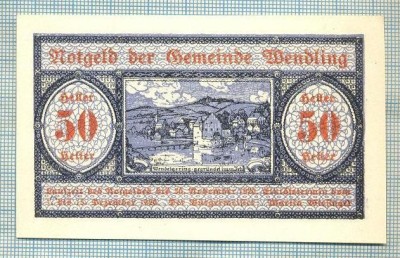 A2100 BANCNOTA NOTGELD- AUSTRIA 50 HELLER -1920-SERIA FARA-starea care se vede foto