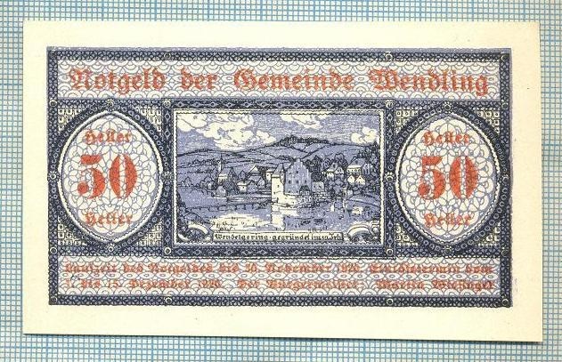 A2100 BANCNOTA NOTGELD- AUSTRIA 50 HELLER -1920-SERIA FARA-starea care se vede