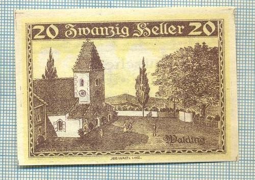 A2120 BANCNOTA NOTGELD- AUSTRIA 20 HELLER -1920-SERIA FARA-starea care se vede