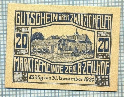 A2089 BANCNOTA NOTGELD- AUSTRIA 20 HELLER -1920-SERIA FARA-starea care se vede foto